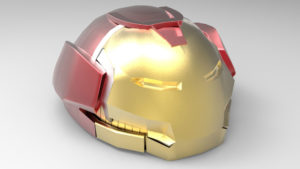 Capacete Hulkbuster do homem de ferro.